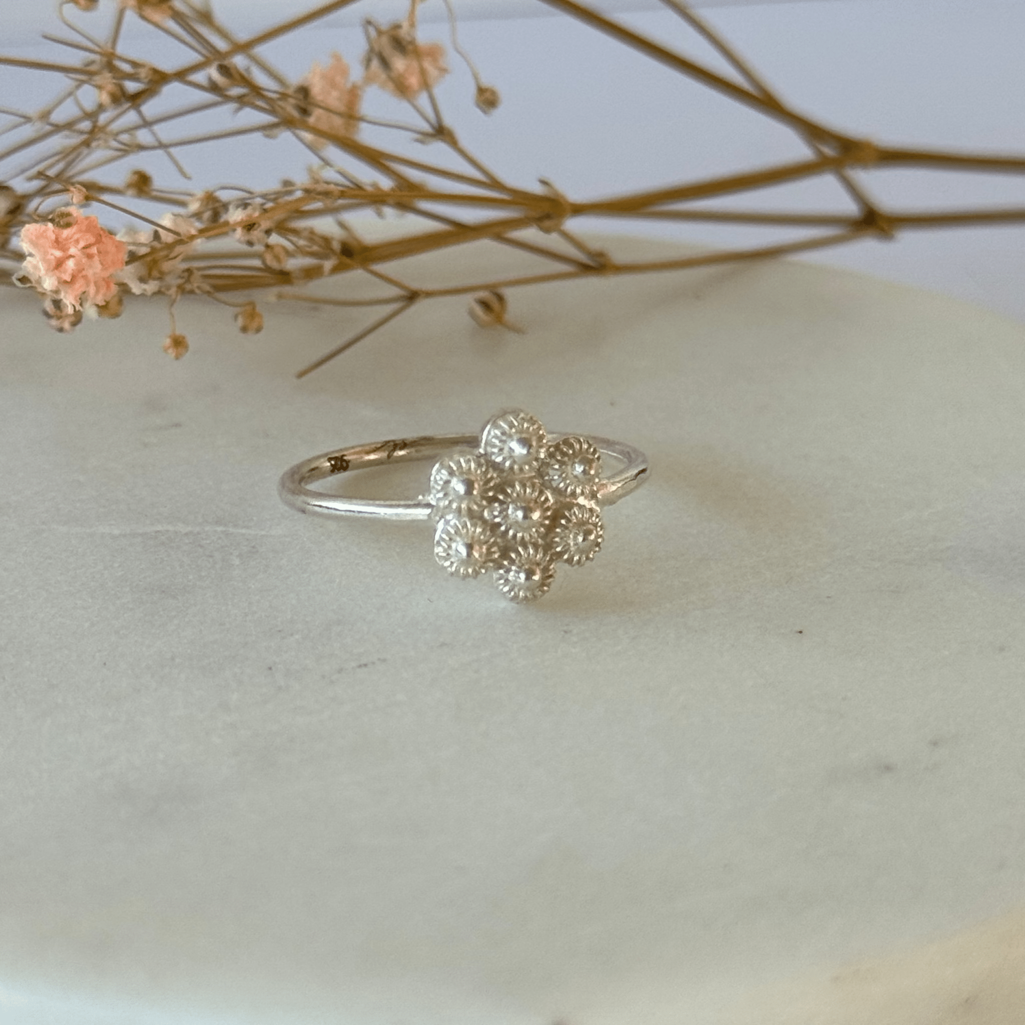 Ring Dots Silver