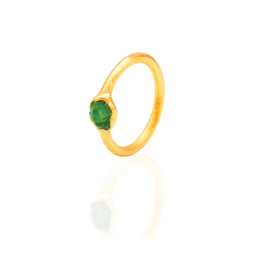 Ring Single Emerald