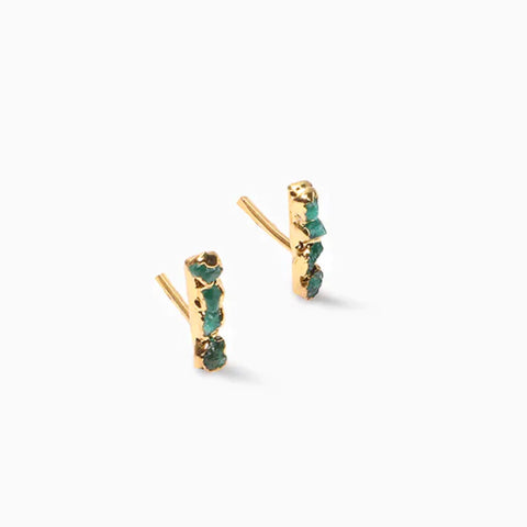 Ohrring Mini Topo Linea Stud von Emeralds by CosaLinda