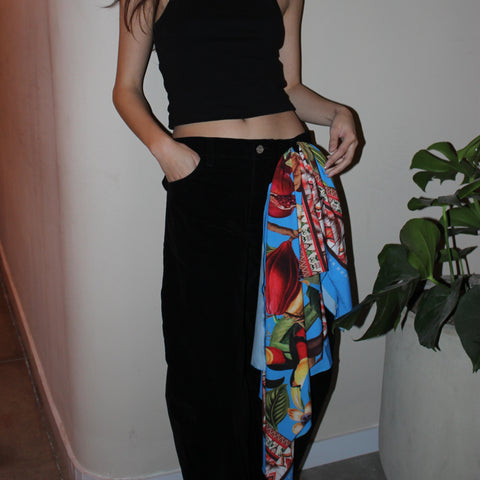 Beach Wrap Cacao Exotic Azul Flor Amazona by CosaLinda