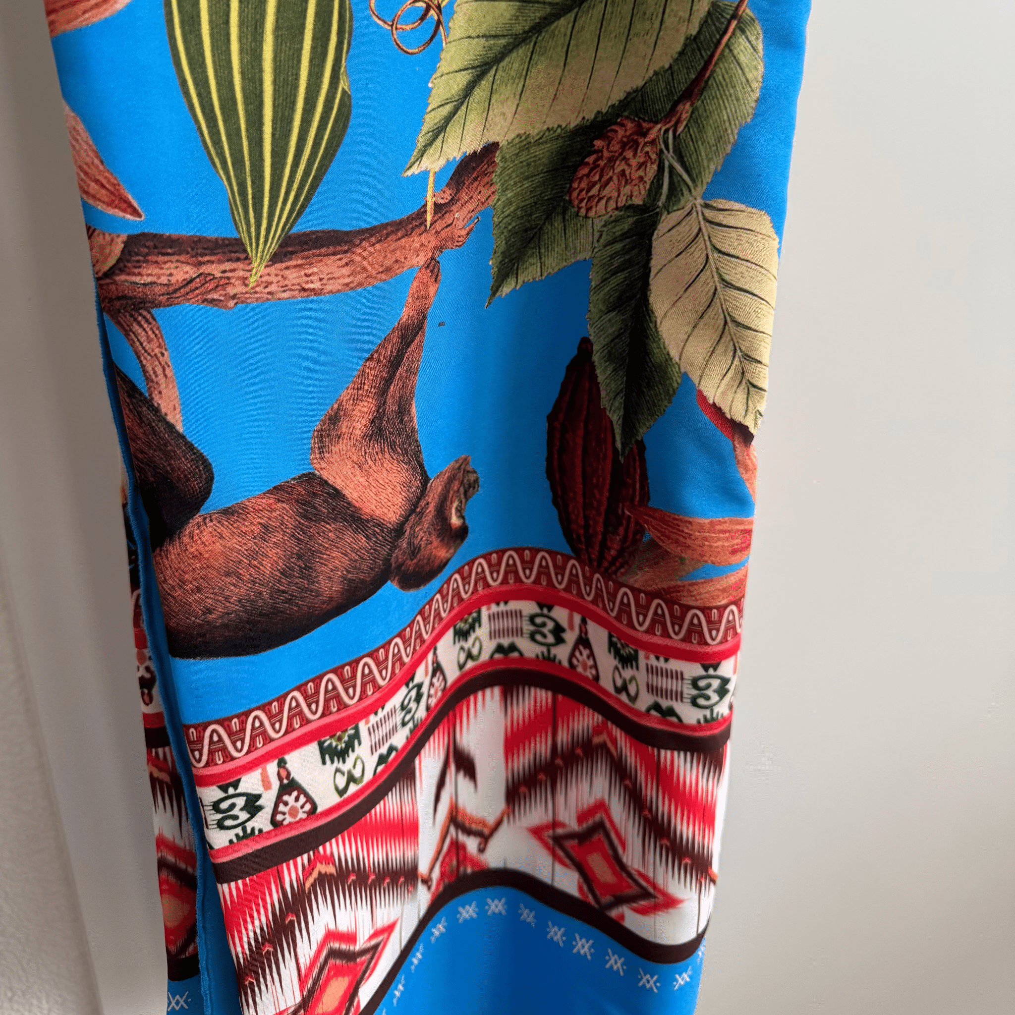 Beach Wrap Cacao Exotic Azul Flor Amazona by CosaLinda