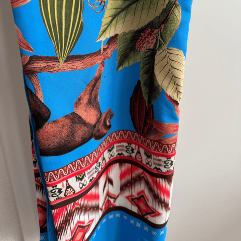 Beach Wrap Cacao Exotic Azul Flor Amazona by CosaLinda