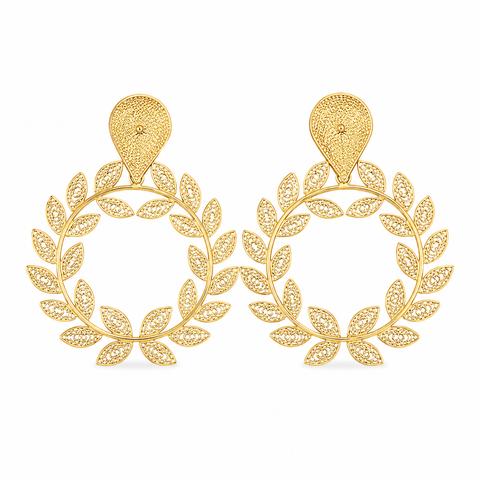 Drop Olive Earrings