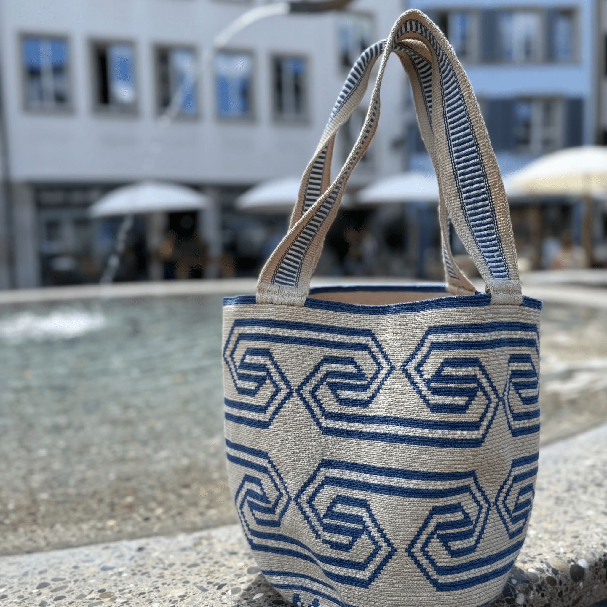 Chiruyapa Tote Bag Blue By MamaTierra