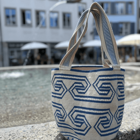 Chiruyapa Tote Bag Blue By MamaTierra