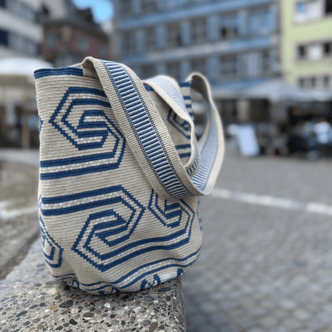 Chiruyapa Tote Bag Blue By MamaTierra