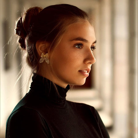 Coquette Studs Silver