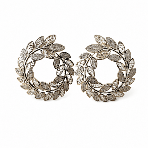 Corona Earring Silver