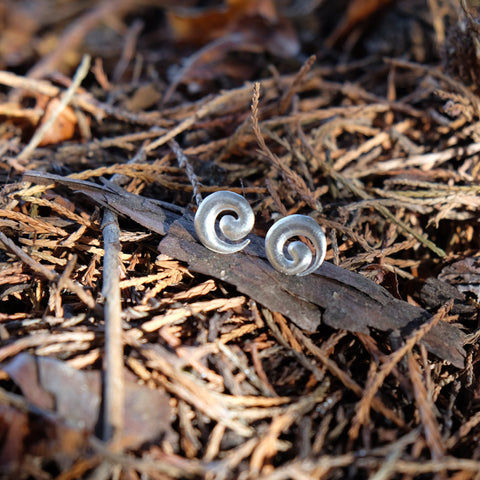 Espiral Studs Silver