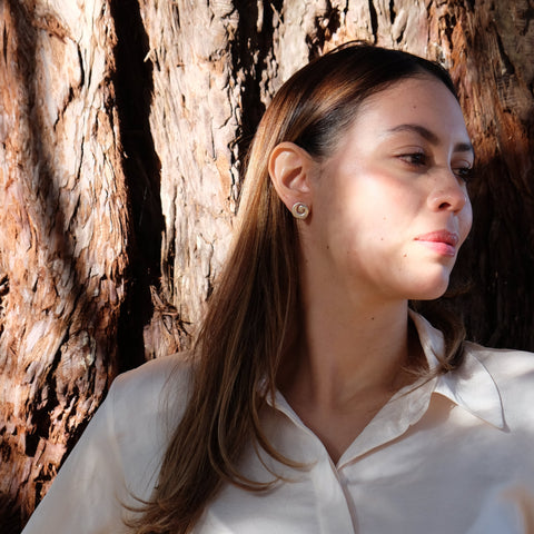 Espiral Studs Silver