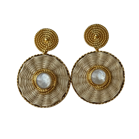 Earring Iraca Lucky Eye Pearl Earrings