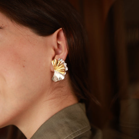 Double B Palm Leaf Studs