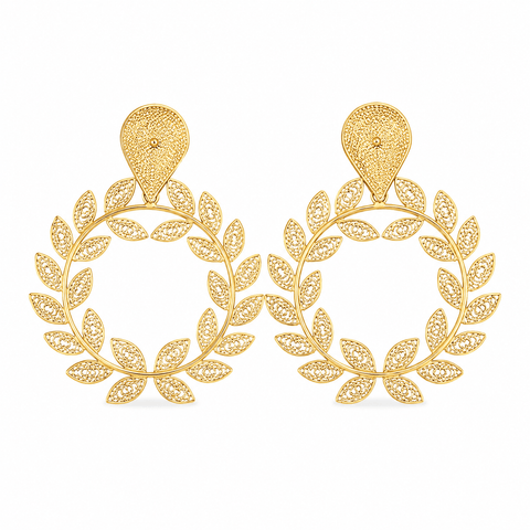 Drop Olive Earrings