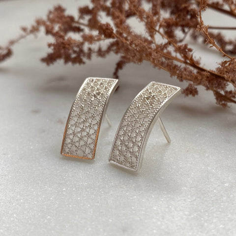 Earring Topo Rectangular