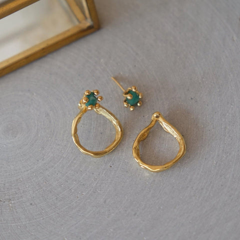 Emerald Curvas Unas Stud 2 in 1