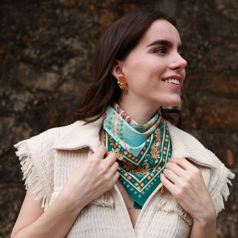 Foulard Flores Flor Amazona by CosaLinda
