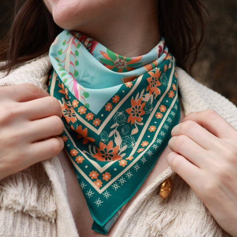 Foulard Flores Flor Amazona by CosaLinda