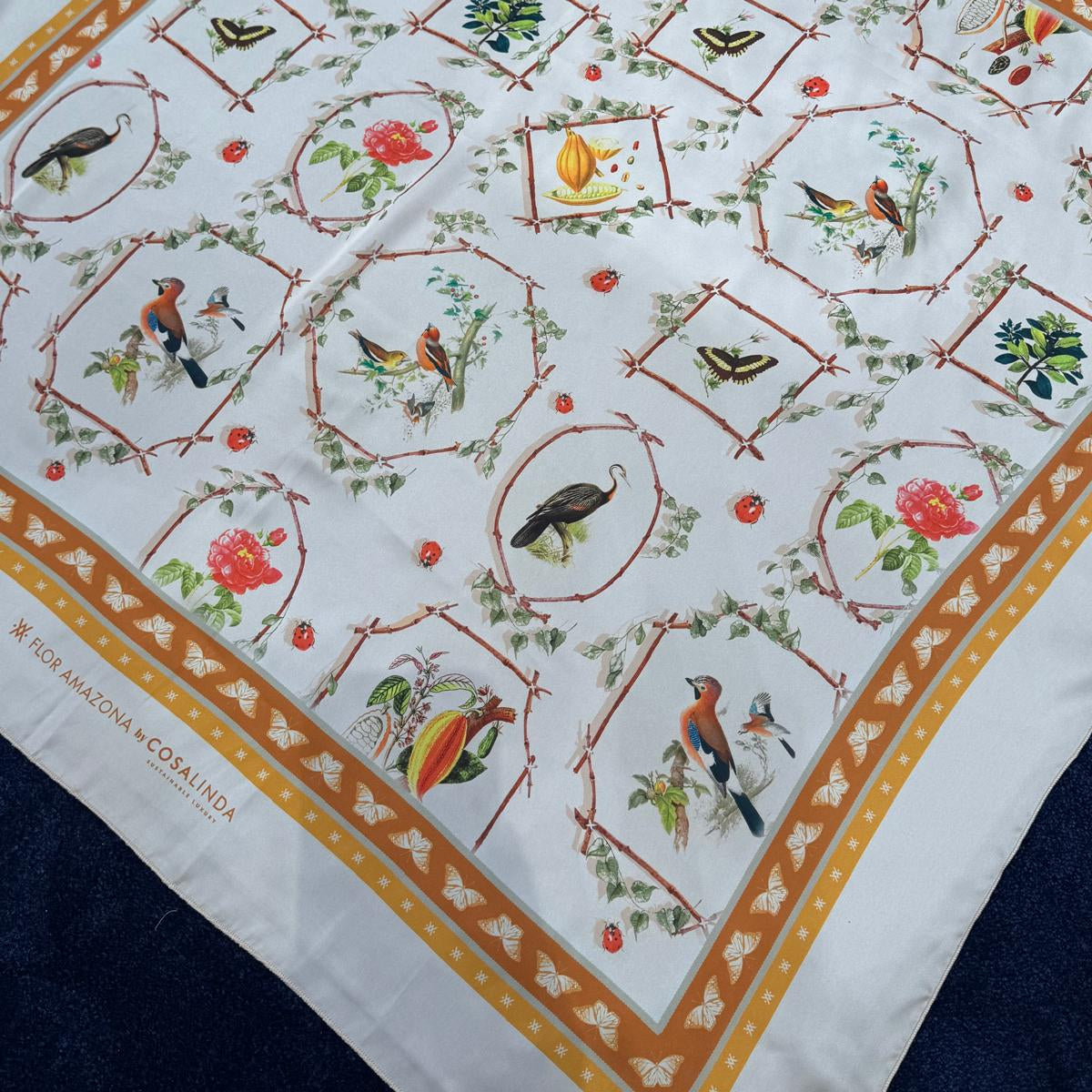 Foulard Fruit-Flower Flor Amazona by CosaLinda