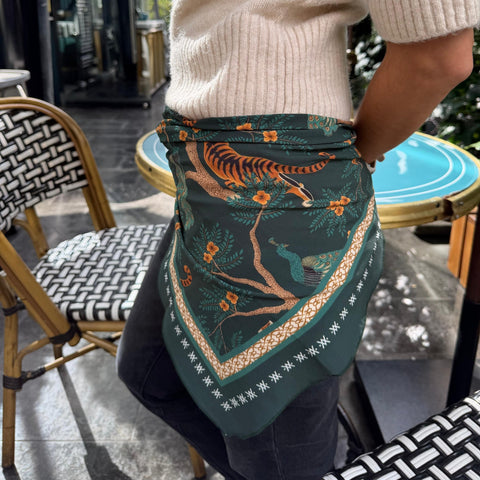 Foulard Green Turkey Flor Amazona by CosaLinda