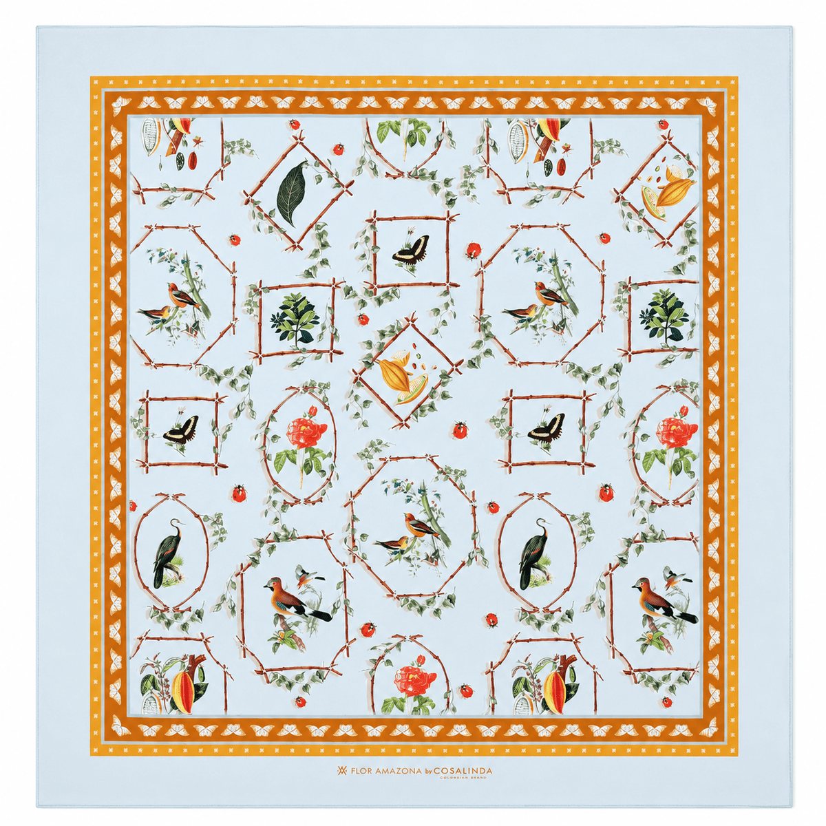 Foulard Fruit-Flower Flor Amazona by CosaLinda