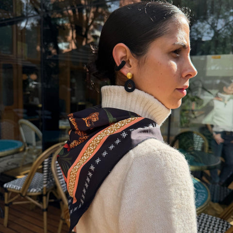 Foulard Red Tiger Flor Amazona by CosaLinda