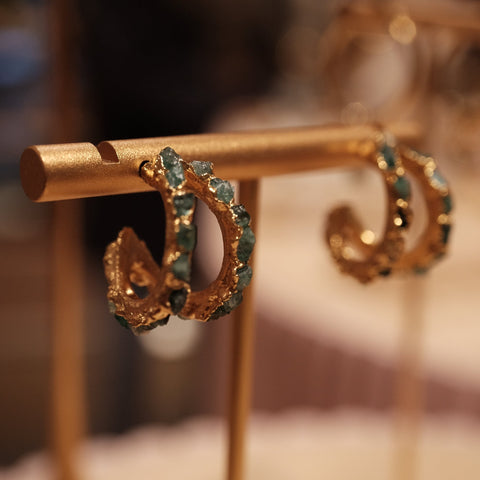 Hoops Double-Line 2cm Emerald