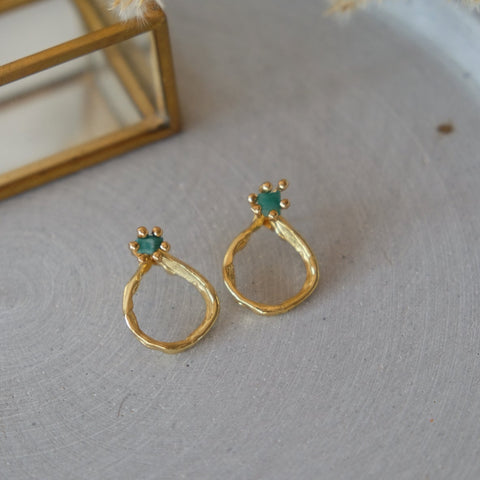Emerald Curvas Unas Stud 2 in 1