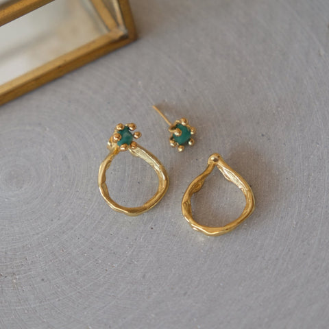 Emerald Curvas Unas Stud 2 in 1