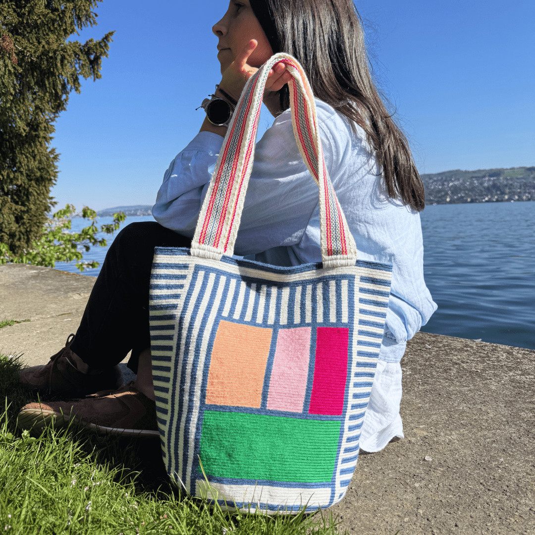 Lineas Summer Tote Bag by Mama Tierra