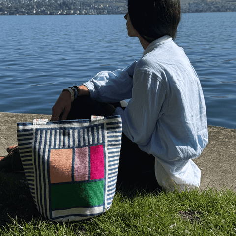 Lineas Summer Tote Bag by Mama Tierra