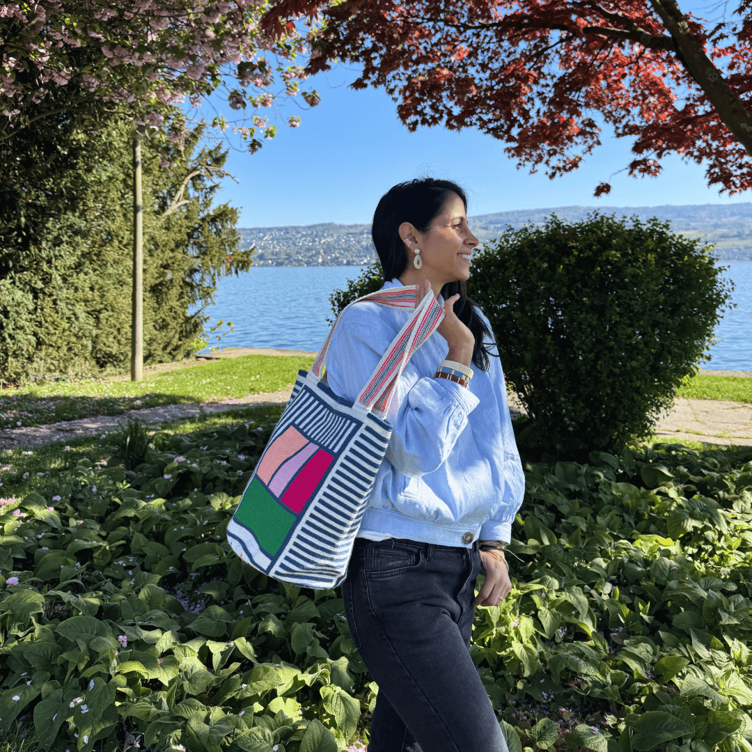 Lineas Summer Tote Bag by Mama Tierra