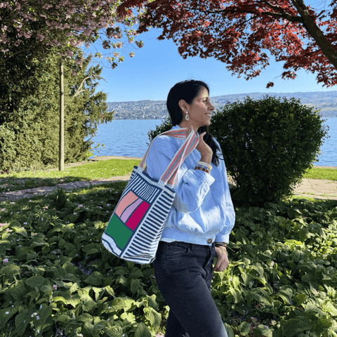 Lineas Summer Tote Bag by Mama Tierra