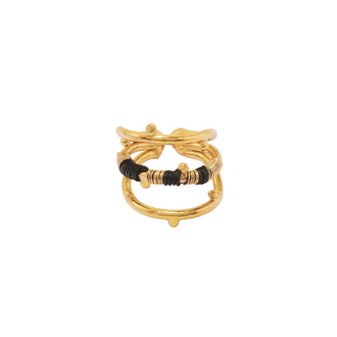 Marina Ring in Black von Bamboleira