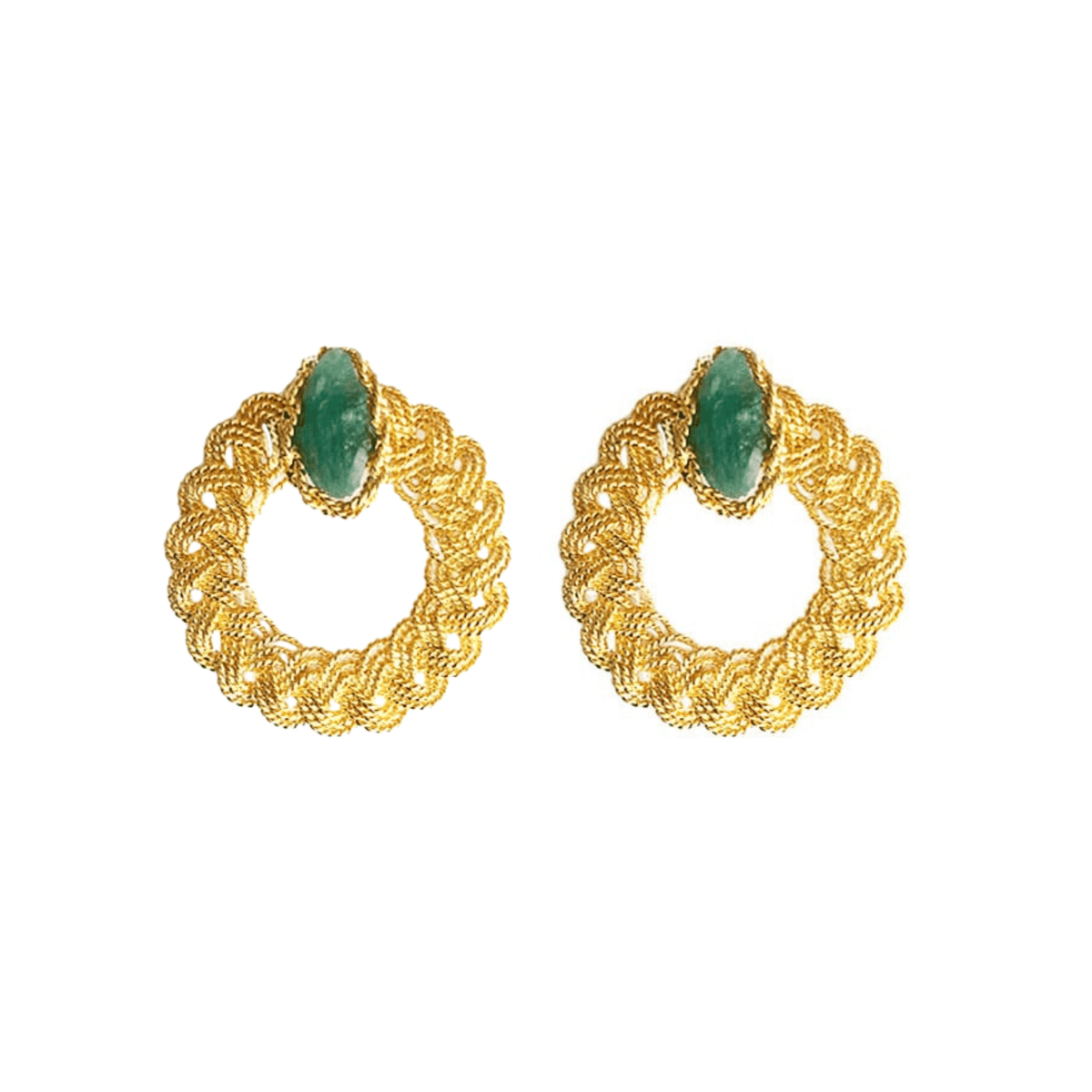 Nattiva Eye Emerald Studs