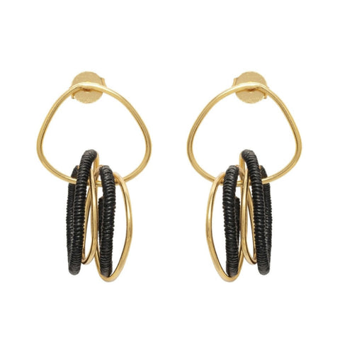 Ohrring Baby Malik von Bamboleira in Black