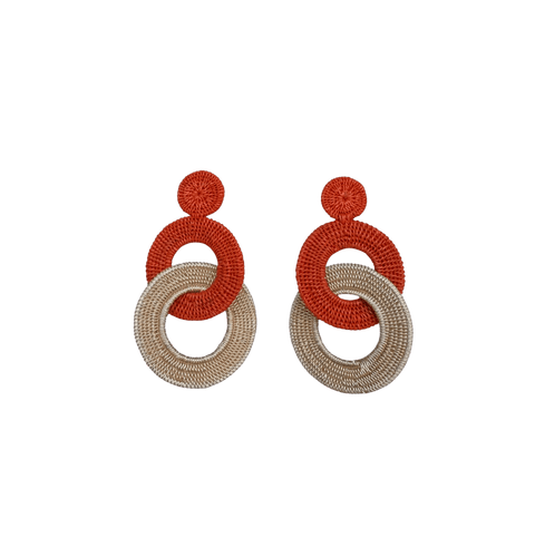 Ohrring Doble Laguna Metal