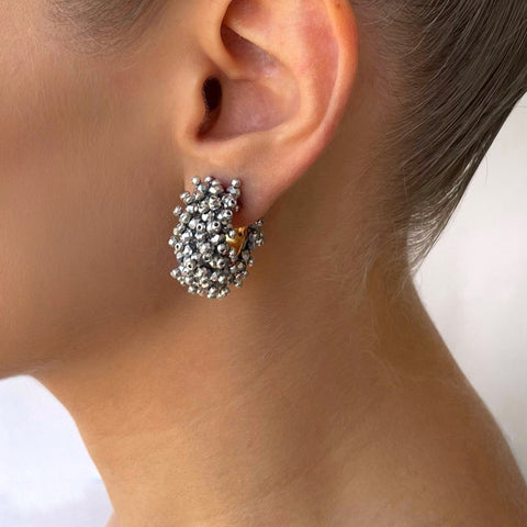 Ohrring Tina Botero Encanto Mini in Silber