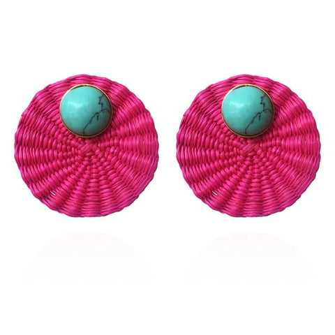 Ohrring Iraca Turquoise Studs With Clip FALTA FOTO