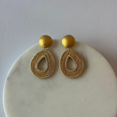 Ohrring Lagrimas Mini Gold Topo Dorado