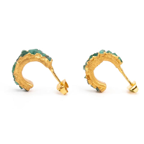 Mini Hoops vonEmeralds by CosaLinda aus Roh-Smaragden