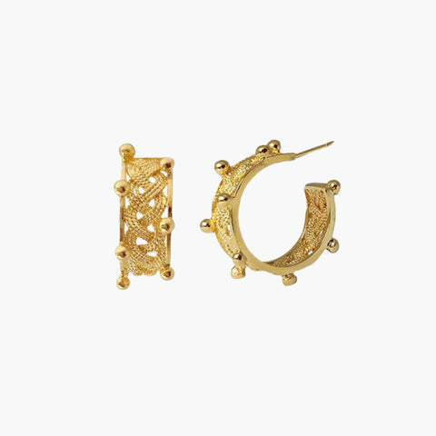 Ohrringe Infinita Luxe Medium Hoops von Ana Carolina Valencia