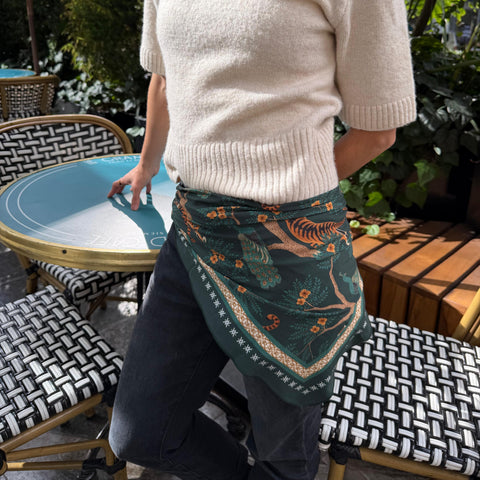 Foulard Green Turkey Flor Amazona by CosaLinda