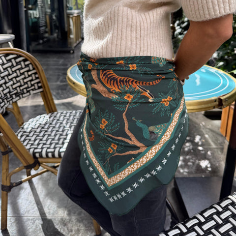 Foulard Green Turkey Flor Amazona by CosaLinda