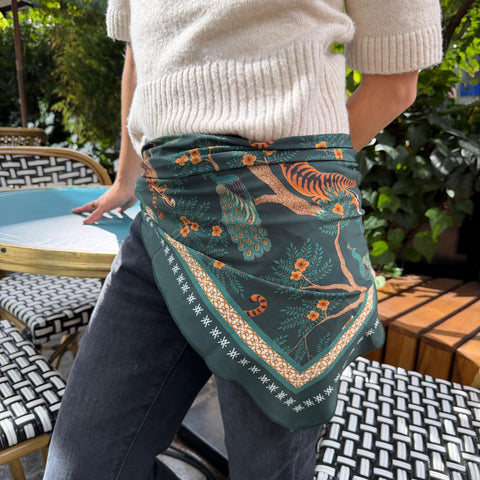 Foulard Green Turkey Flor Amazona by CosaLinda