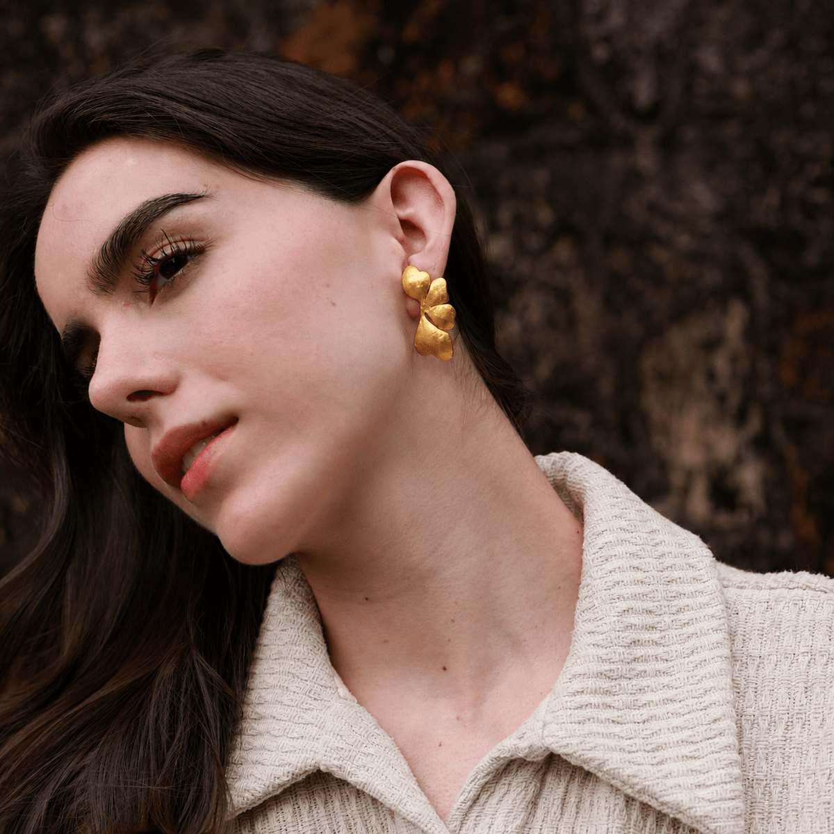 Petal Earrings Gold
