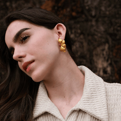 Petal Earrings Gold