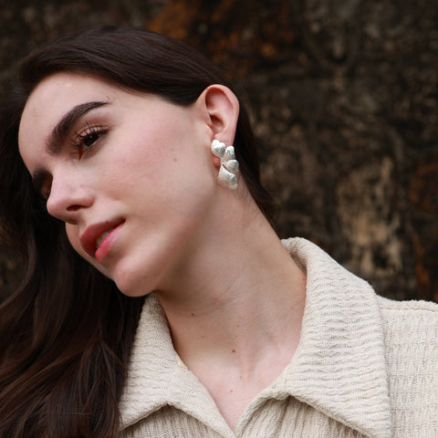 Petal Earrings Silver