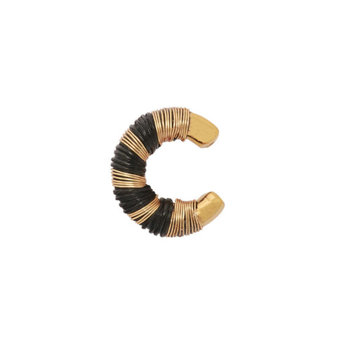 Portofino Earcuff in Black von Bamboleira