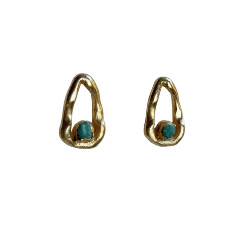 Ohrring_Rohsmaragd_vergoldet_CosaLinda