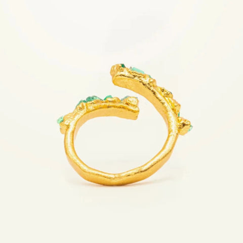 Ring Espiral 10 Emeralds by Emeralds by CosaLinda